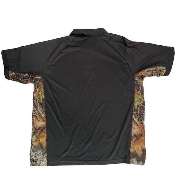 Red Head Men's Size XL Polo Shirt Short Sleeve Black/Brown Camo Hunting - Picture 4 of 7